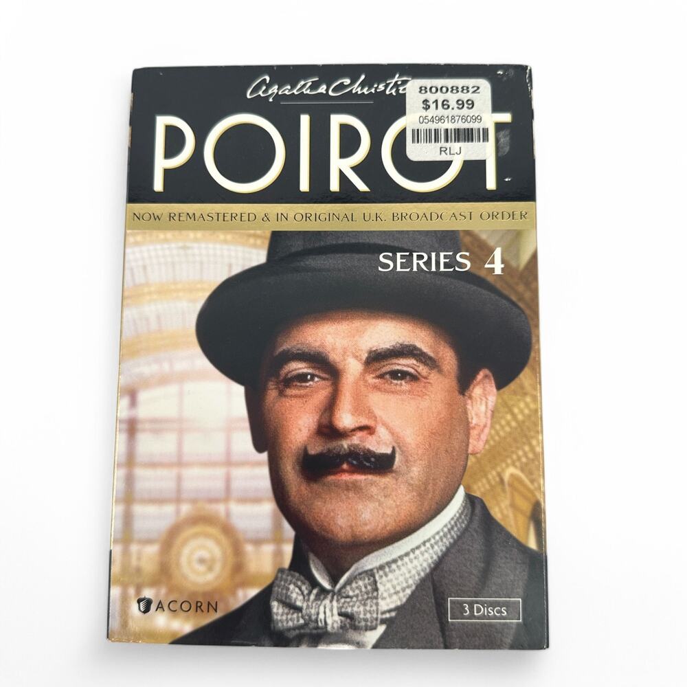 Agatha Christie Poirot Series 4 DVD Set British Mystery